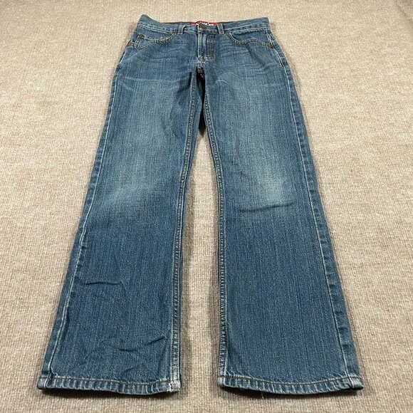 Levis 527 Boot Cut Denim Jeans Boys Size 12 Regular - Picture 1 of 16